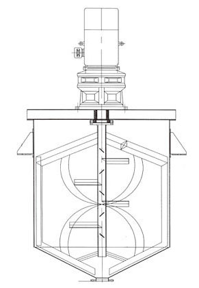 U型旋轉(zhuǎn)式真石漆攪拌機